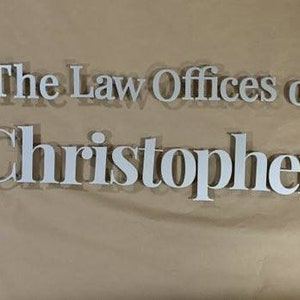 Custom Metal Signs Law Office Business Signage Logo To Metal Sign Custom Metal Cutouts For Businesses Custom Metal Business Text image 8