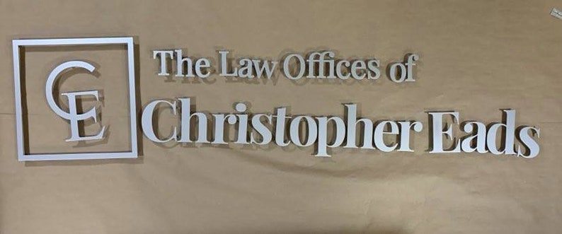 Custom Metal Signs Law Office Business Signage Logo To Metal Sign Custom Metal Cutouts For Businesses Custom Metal Business Text image 8