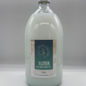 Laundry detergent I in a glass bottle I ecological & organic I handmade