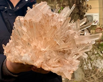 Large Pink Himalayan Quartz 12.7LBS TOP GRADE AAA