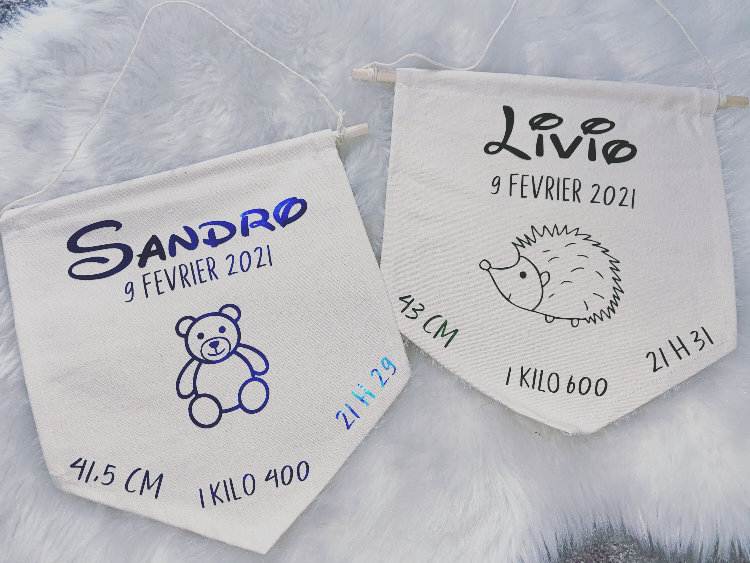 Fanion Personnalisé Naissance