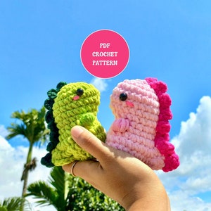 T-Rex Dinosaur Crochet Pattern: Amigurumi Dino (PDF Pattern), Dino No Sew Pattern, Instant Download