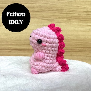 T-Rex Dinosaur Crochet Pattern: No Sew Amigurumi (PDF Instructions)