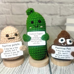 Employee Appreciation Gifts, Positive Crochet Gifts, Send a Hug, Office Desk Decor, Supportive Gift, Thank You Gifts