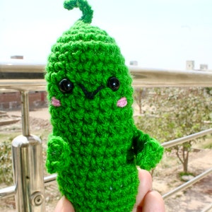 Pickle PATTERN, No Sew Amigurumi Pickle, Beginner Crochet Tutorial, Positive Pickle Crochet Pattern, Instant PDF Pattern