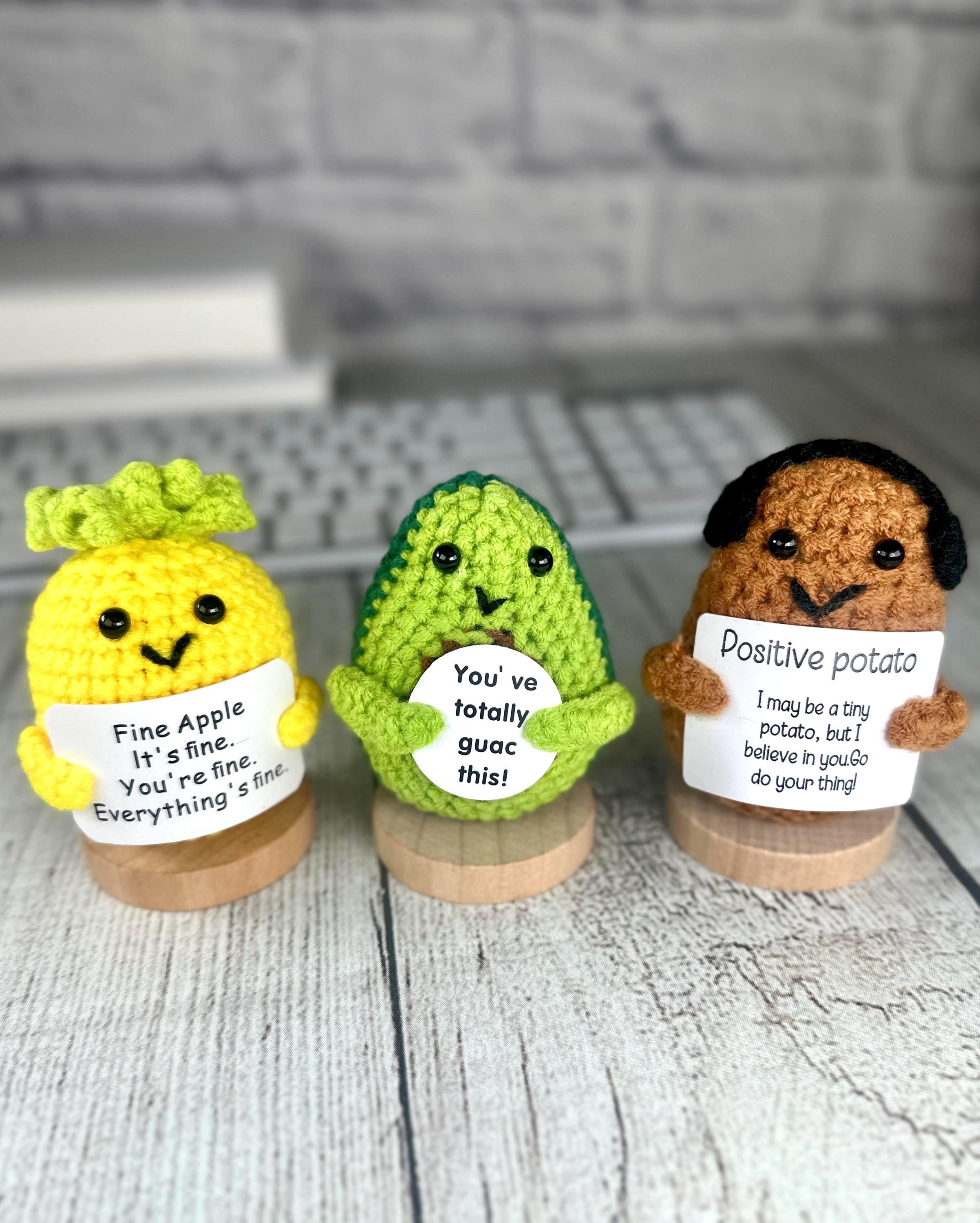 Positive Mini Knitted Potato Funny Gifts, 3 Inch Potato - View #5