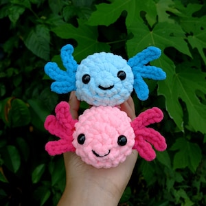 Axolotl PATTERN, Axolotl Crochet Pattern, Axolotl No Sew Pattern, Amigurumi Axolotl, Axolotl Plushie Pattern, Instant PDF Digital Download