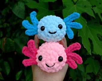 Axolotl Crochet Pattern: Amigurumi Plush Tutorial (PDF Pattern)