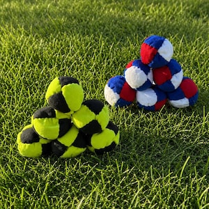 Sand Filled Hacky Sack, Dirtbag Footbag, Colorful Hacky Sack, Footbag, Handmade Fidget Toy, Juggling Ball, Outdoor Game for Kids