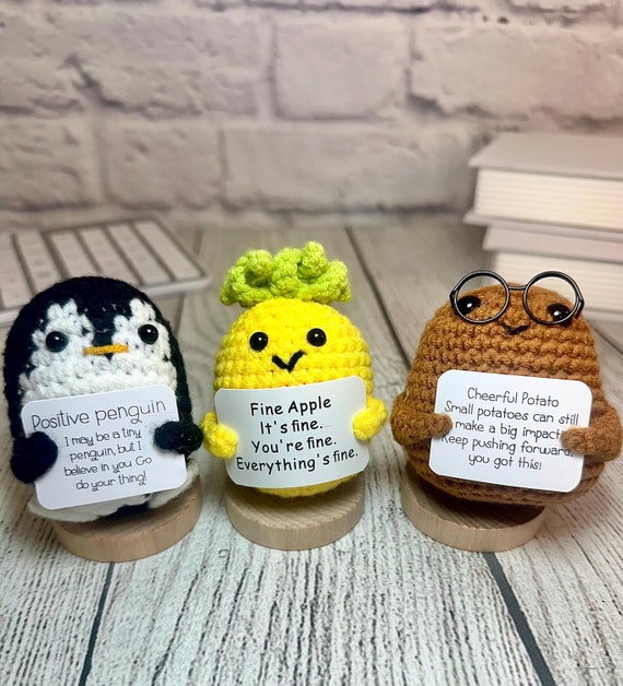 Handmade Crochet Sloth Dog Plush - Emotional Support Doll For Anxiety & Desk Decor (Pickle Buddies)