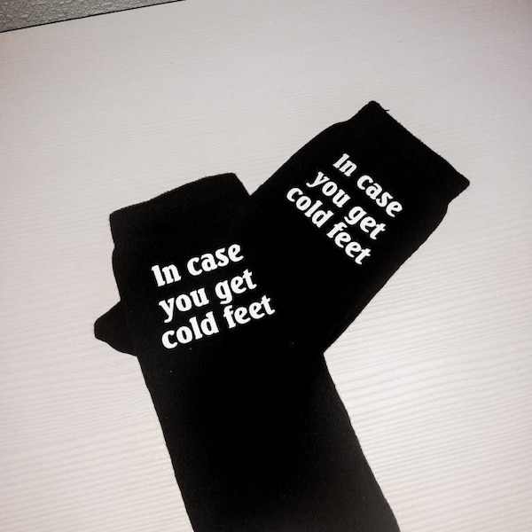 Cold Feet Wedding Socks Etsy