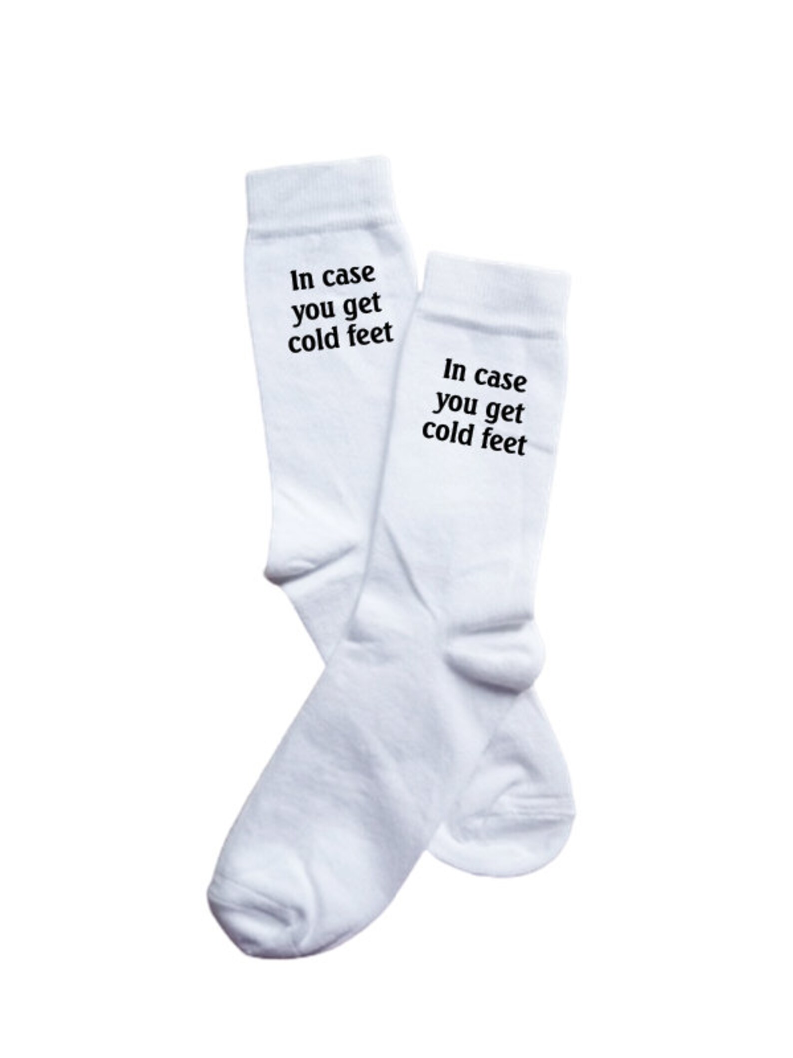 In Case You Get Cold Feet Socks Cold Feet Socks Gift for Etsy