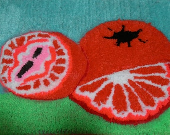 Alfombra de bodegones naranja