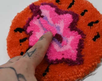 Mini alfombra naranja