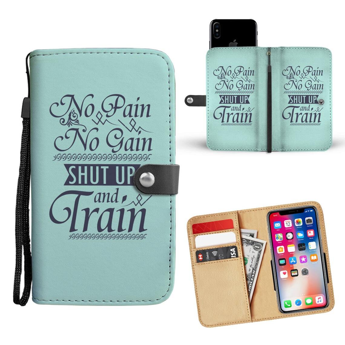 Training Wallet Phone Case Custom Personalized Protective Cell Etsy