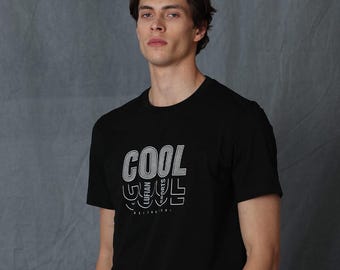 Maya Modern Graphic T-Shirt, Cool Print T-Shirt, Summer T-Shirt for Men, Black Daily Tee, Oversize and Slim Travel T Shirt, Gift for Him
