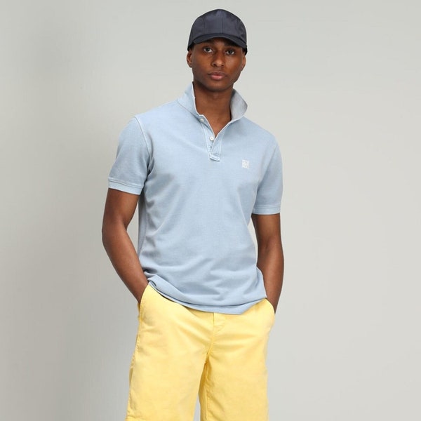 POLO BRODÉ, polo en coton piqué Unique minimaliste, cadeau chemise de golf sport pour lui, t-shirt polo uni d'été décontracté vintage
