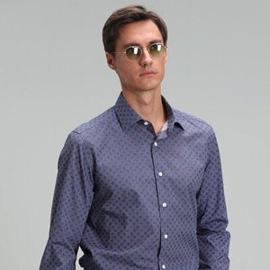 Benjamın Smart Shirt Slim Fit, Long Sleeve Simple Shirt, Winter and Summer Shirt, Slim Fit Cotton Shirt, Sporty  Mens Wear, Gift for Dad