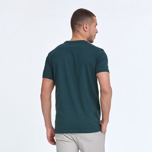 Modern Lion Flock Print Cotton Slim Fit T-Shirt for Men Unique and Stylish Design image 5