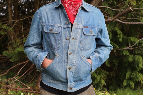 Rifle Denim Jacket Light Blue L50 on 