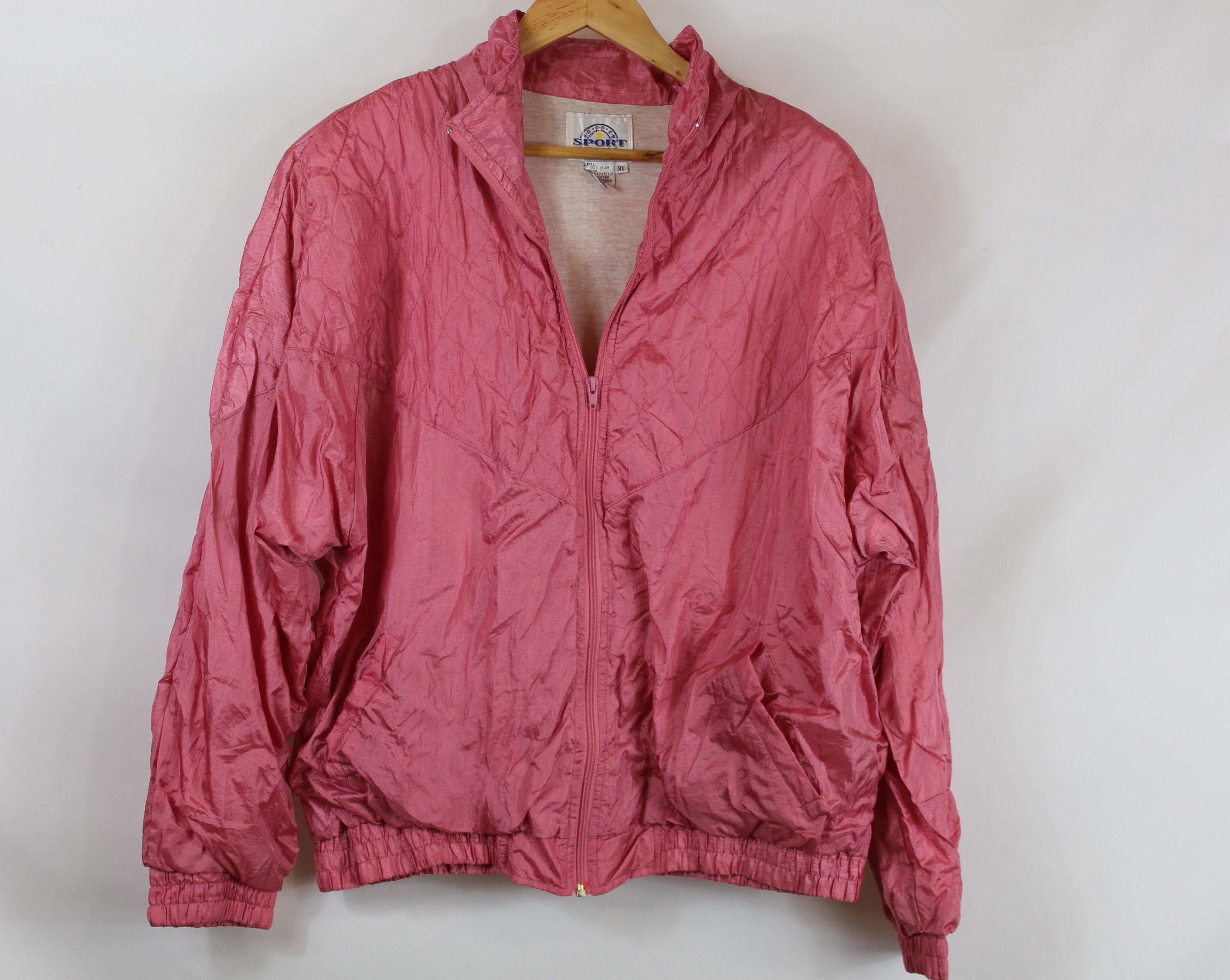 pink shell suit jacket