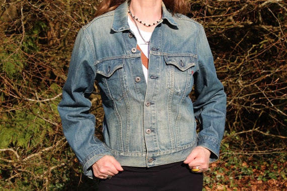Replay Trucker Jacket Dirty Denim Jean 