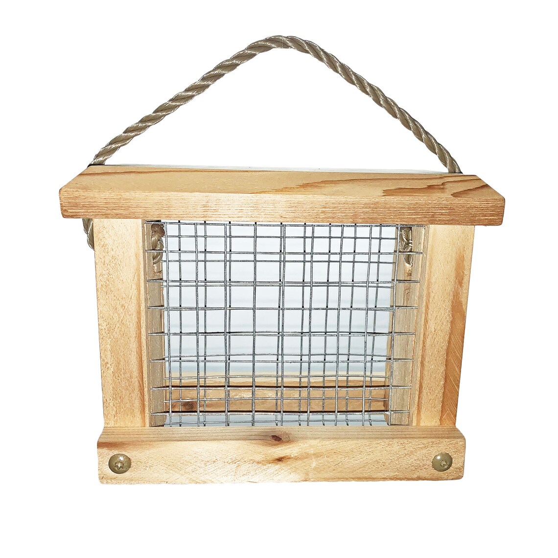 BirdSmak Cedar Hanging Suet Bird Feeder Etsy