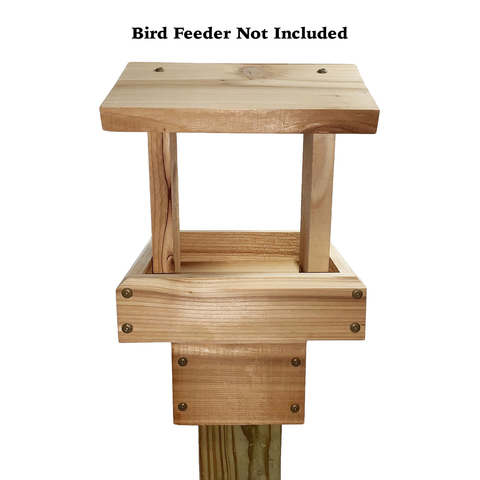 Birdsmak Cedar 4x4 Post Mount Bird Feeder Post Mount Bird Etsy
