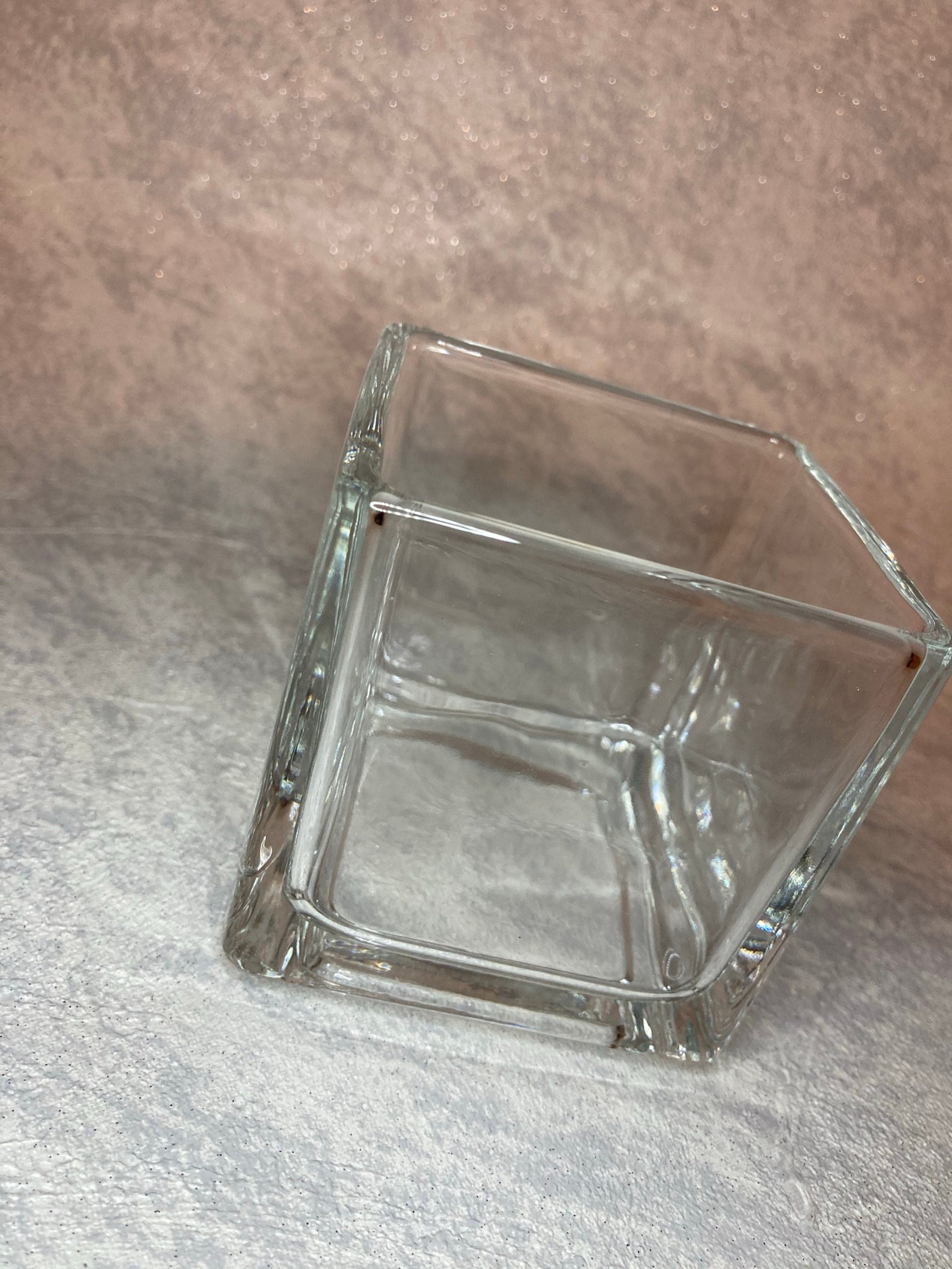 Made to Order Cube Candle Jar Etsy