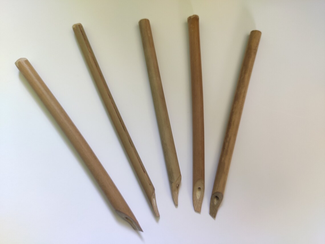 Set of 5 Bamboo Arabic calligraphy/ Reed or Dip pens For Etsy