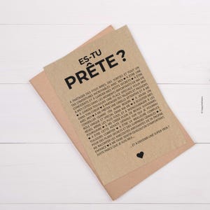 Carte annonce grossesse originale future Tata - Es-tu prête à devenir tata - Carte naissance - Carte personnalisable immagine 2