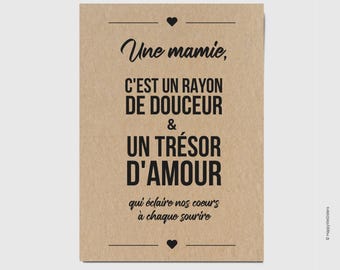 Grandma Card – Tender and Poetic Message – Grandma Gift – Grandmothers Day – Grandma’s Birthday – Card of Love and Sweetness