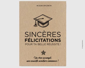 Congratulations Card for Young Graduates – Success and New Beginnings | Graduation | Encouragement and Motivation - Customizable Card