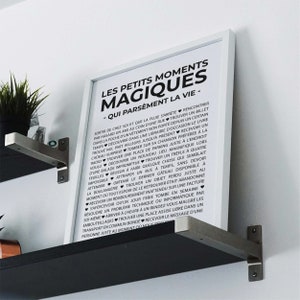 Affiche inspirante Les petits moments magiques Poster PDF imprimable Format A6 à A1 Téléchargement numérique Décoration murale image 4