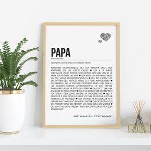 Dad's definition poster - Father's Day poster - Dad gift idea - Dad birthday gift