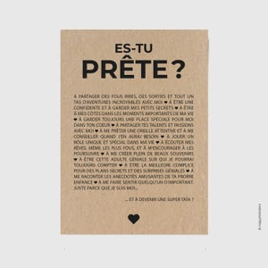 Carte annonce grossesse originale future Tata - Es-tu prête à devenir tata -  Carte naissance - Carte personnalisable