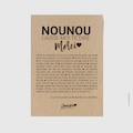 Thank you nanny card - Nanny thanks - end of year gift - Nanny gift idea - Personalized card product logo