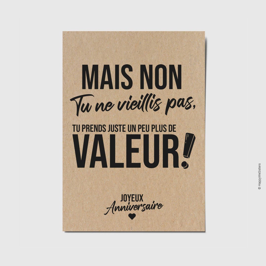 Funny Birthday Card - Happy Birthday - Happy Birthday - Customizable Card  on the Back - Original Birthday Card - Etsy, image size:1080x1080