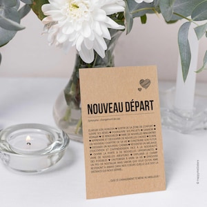 Carte Nouveau départ - Bon voyage - Changement de vie - Déménagement - Personnalisable immagine 4