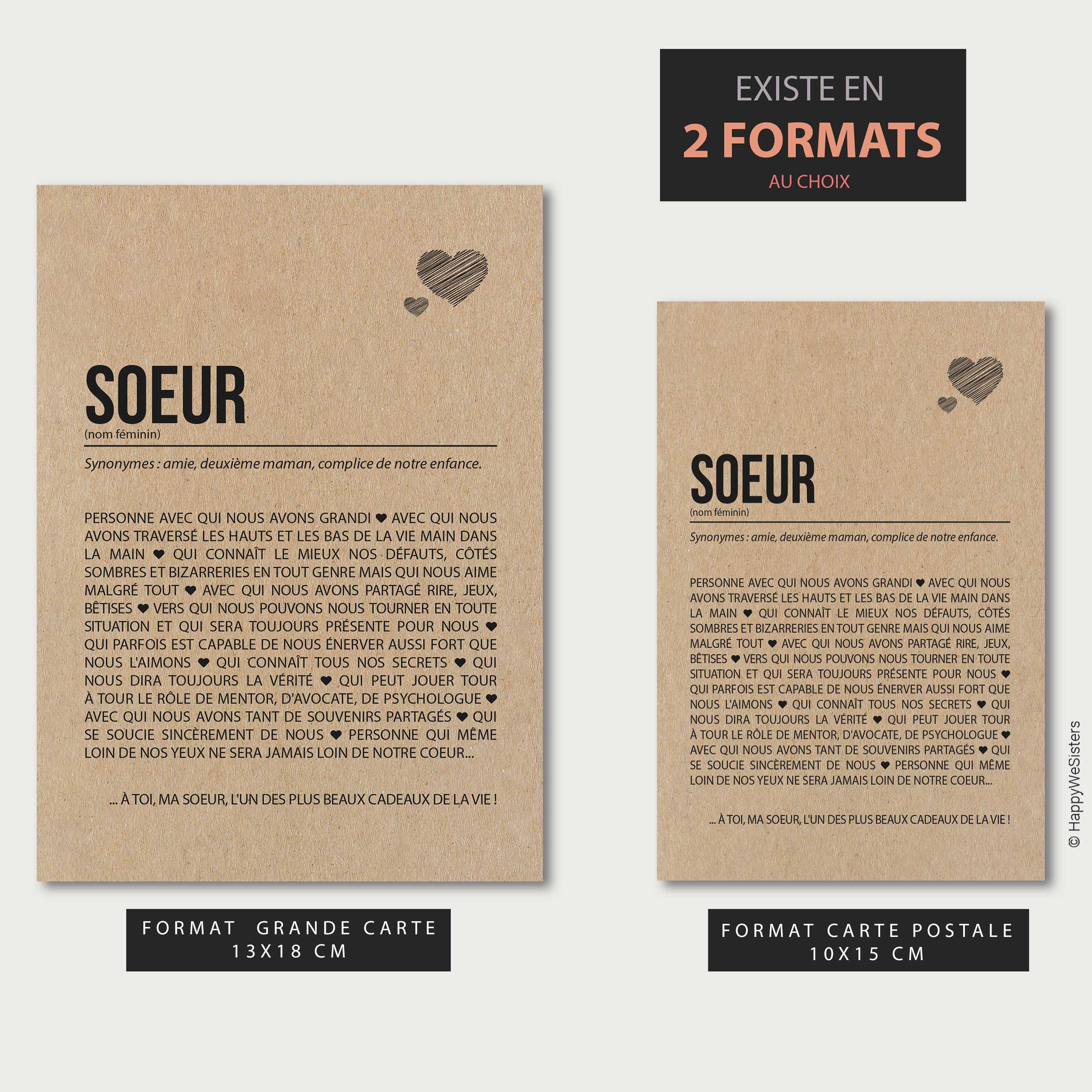 Cadeaux Pour Sœur De La Part D'une Sœur Et D'un Frère, Cartes Portefeuille Gravées Pour Sœur, Cadeaux De Noël, Thanksgiving, Anniversaire, Remise De