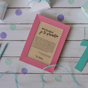Carte Filleule/Parrain personnalisable - idée cadeau baptême - cadeau naissance filleule image 4