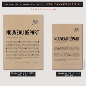 Carte Nouveau départ - Bon voyage - Changement de vie - Déménagement - Personnalisable immagine 5