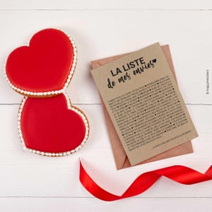Carte d'amour La liste de mes envies - Carte Saint-Valentin - carte demande mariage - Personnalisable image 4