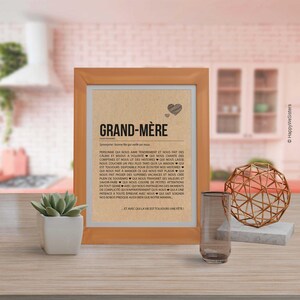 Carte définition grand-mère Personnalisable - Carte d'anniversaire grand-mère - Carte fête des grands-mères - Idée cadeau image 5