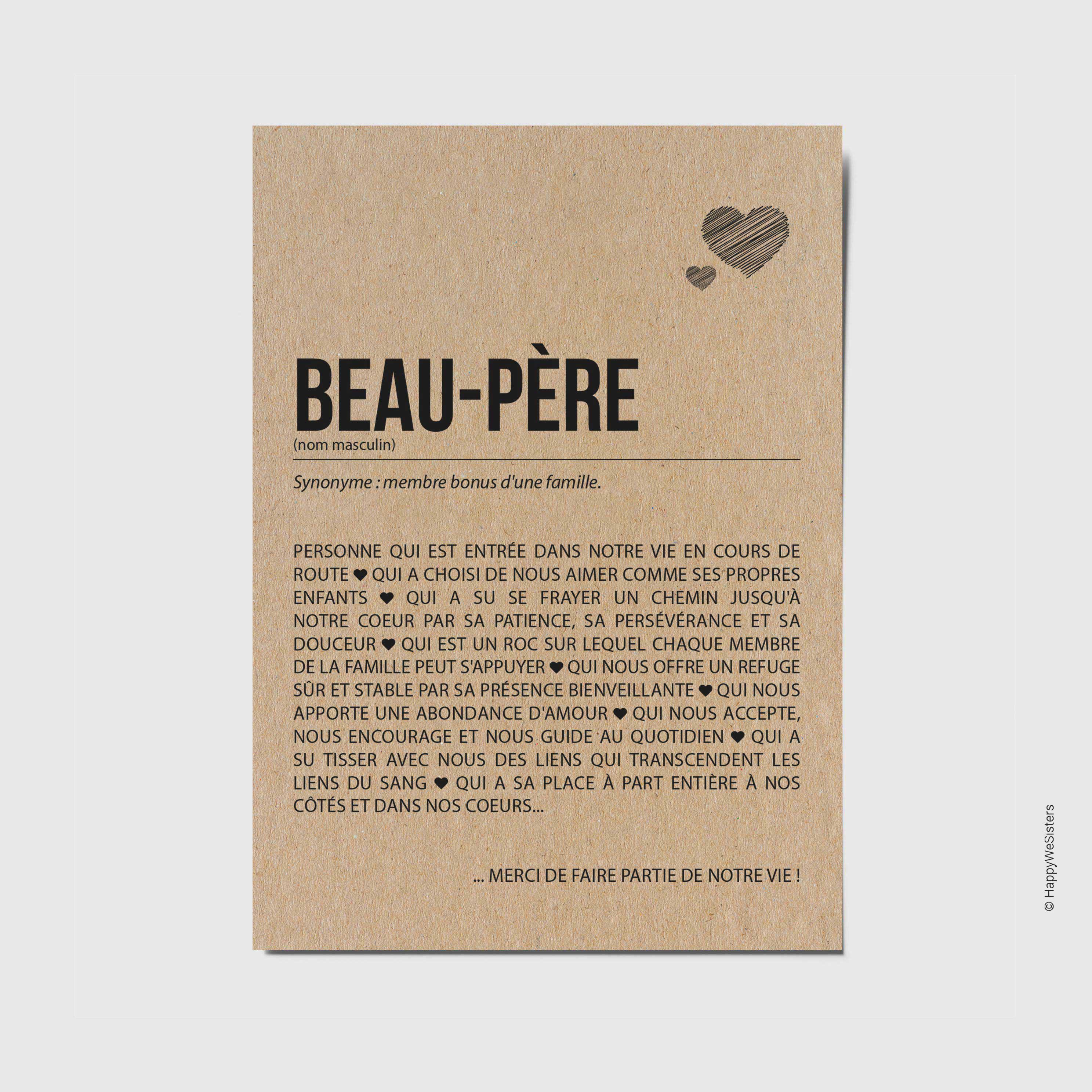 Décapsuleur Bois Cadeau Beau-Père - Idée Cadeau Originale Pour Papa, Anniversaire Ou Noël