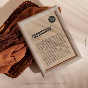 Carte d'anniversaire signe du zodiaque - Joyeux anniversaire - Carte personnalisable - Carte originale anniversaire -Astrologie- Capricorne image 4