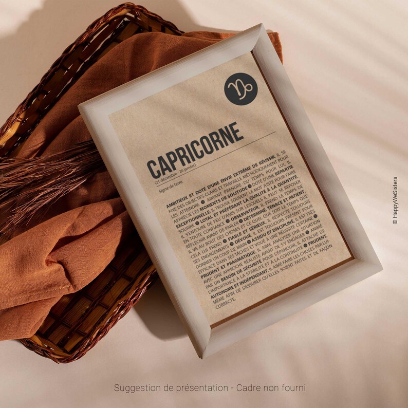 Carte d'anniversaire signe du zodiaque - Joyeux anniversaire - Carte personnalisable - Carte originale anniversaire -Astrologie- Capricorne image 4