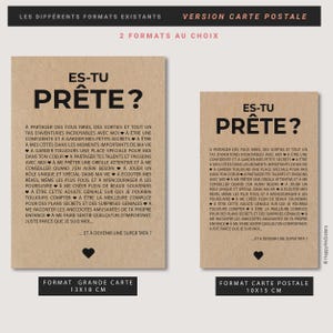 Carte annonce grossesse originale future Tata - Es-tu prête à devenir tata - Carte naissance - Carte personnalisable immagine 6