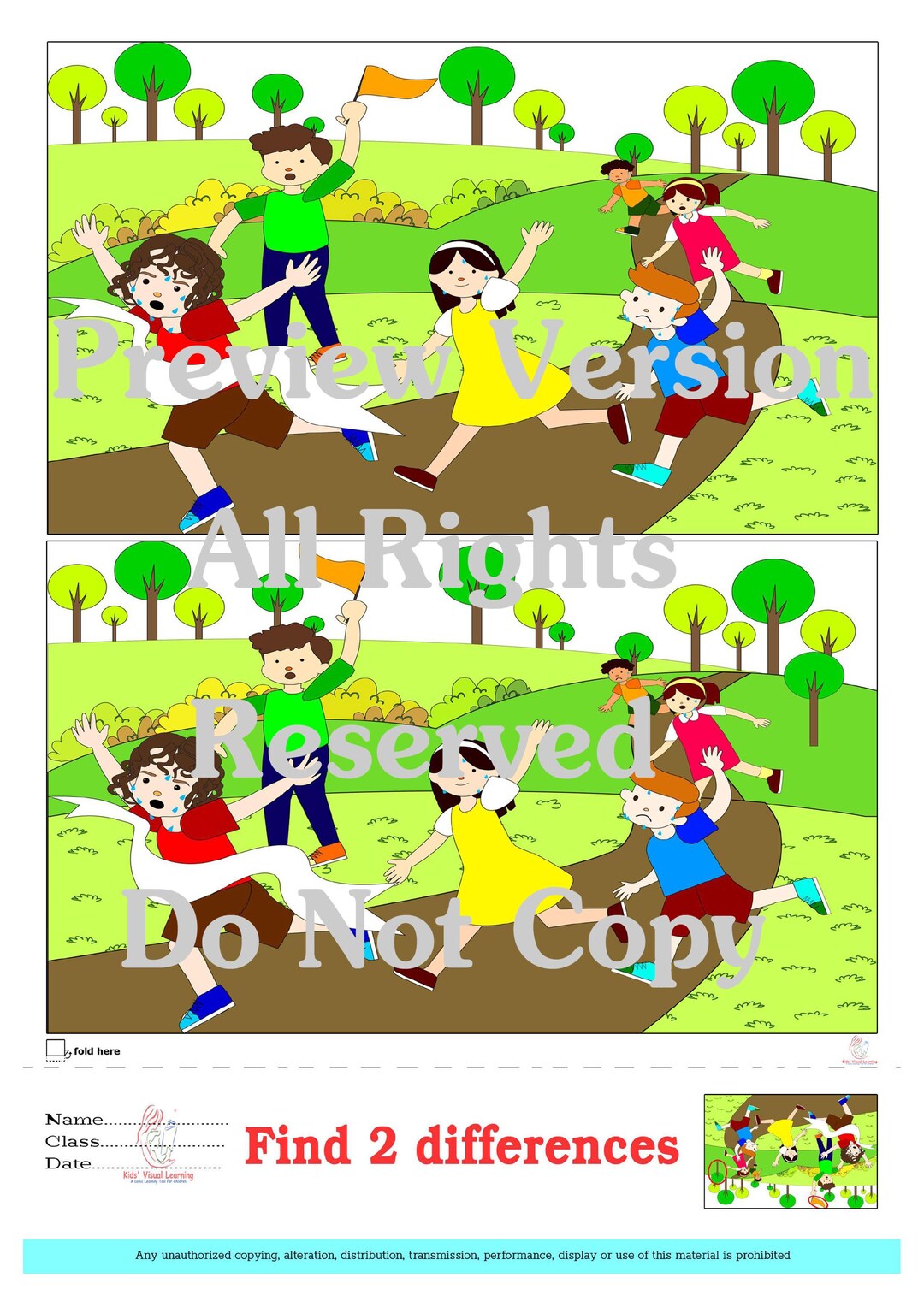 Find 2 Differences Worksheets | Spot the Difference | Visual Skills - Etsy