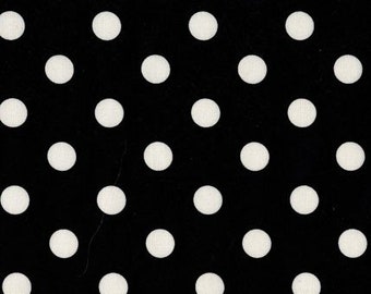 Michael Miller Black Dot Fabric- Half Yard Cut